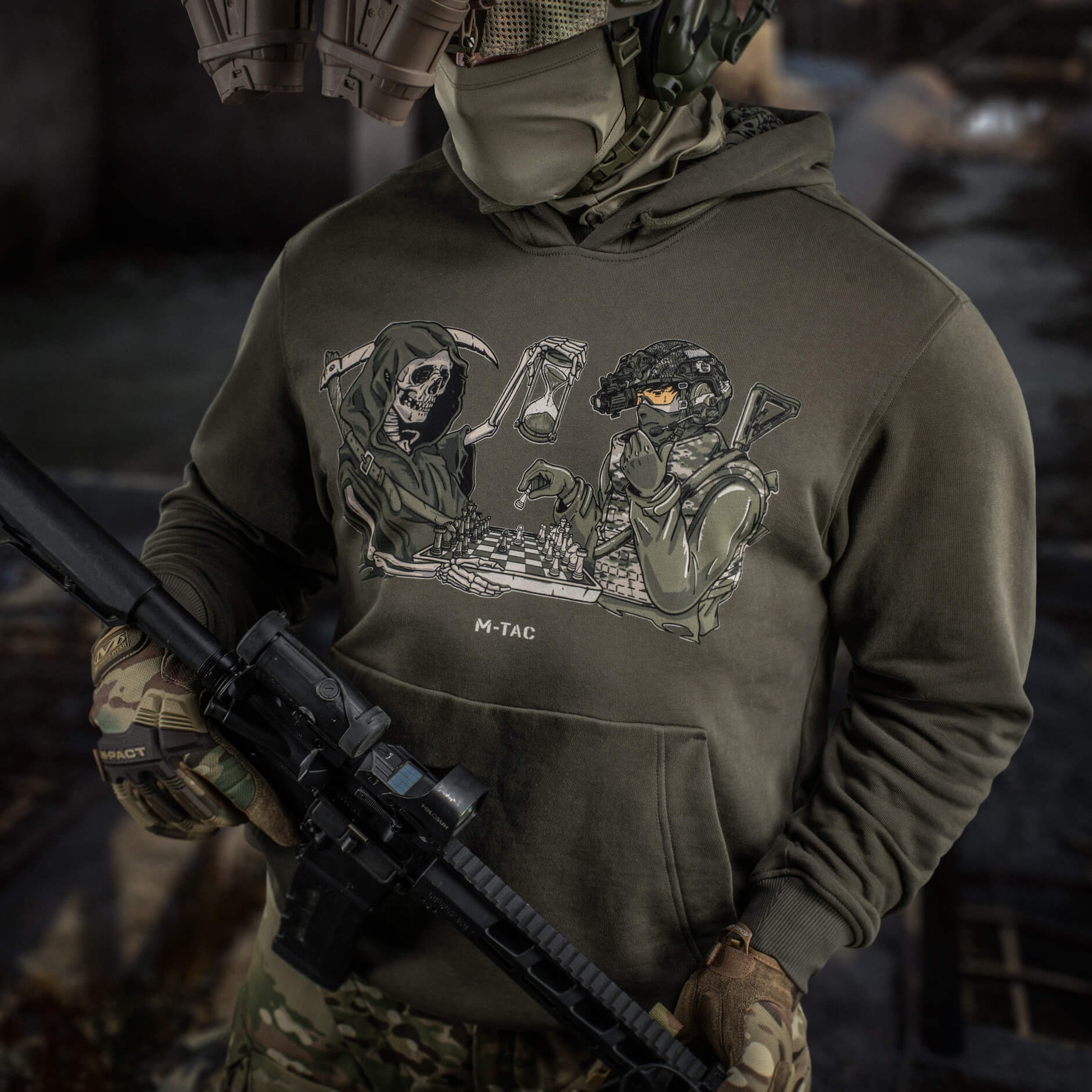 M-Tac кофта Hoodie Time Oversize Hard Ranger Green купити за